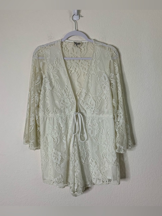 Show Me Your MuMu Pants - Show me your mumu Womens lace long sleeve roxy romper S